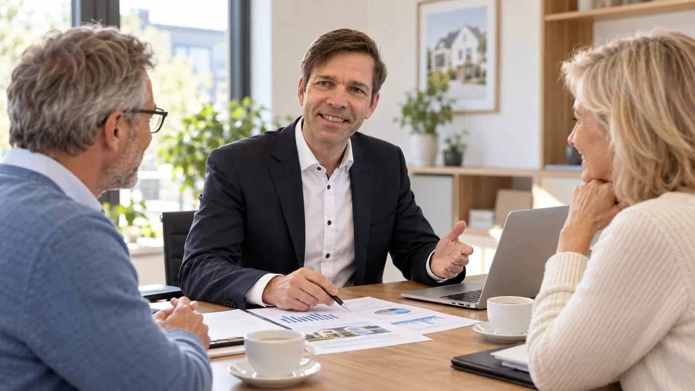 Jens Laskowski im persönlichen Beratungsgespräch über eine Baufinanzierung